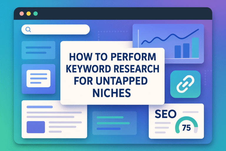 How to Perform Keyword Research for Untapped Niches